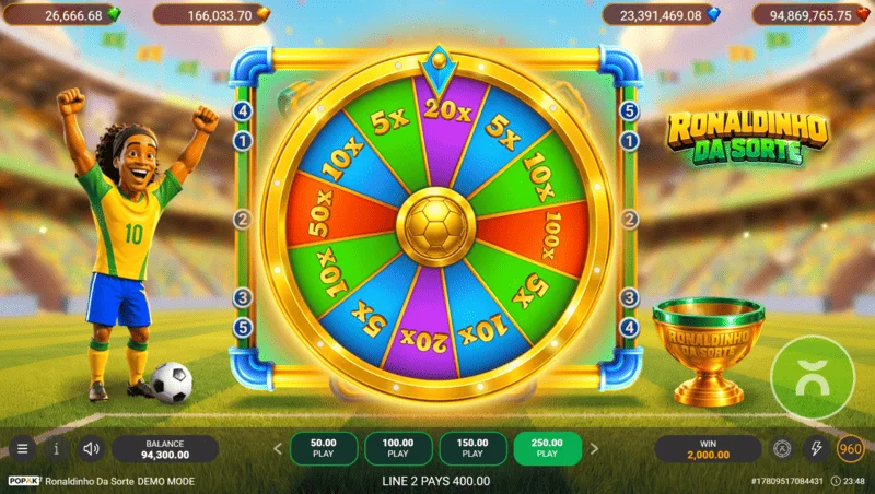 Ronaldinho da Sorte - lucky wheel with prizes